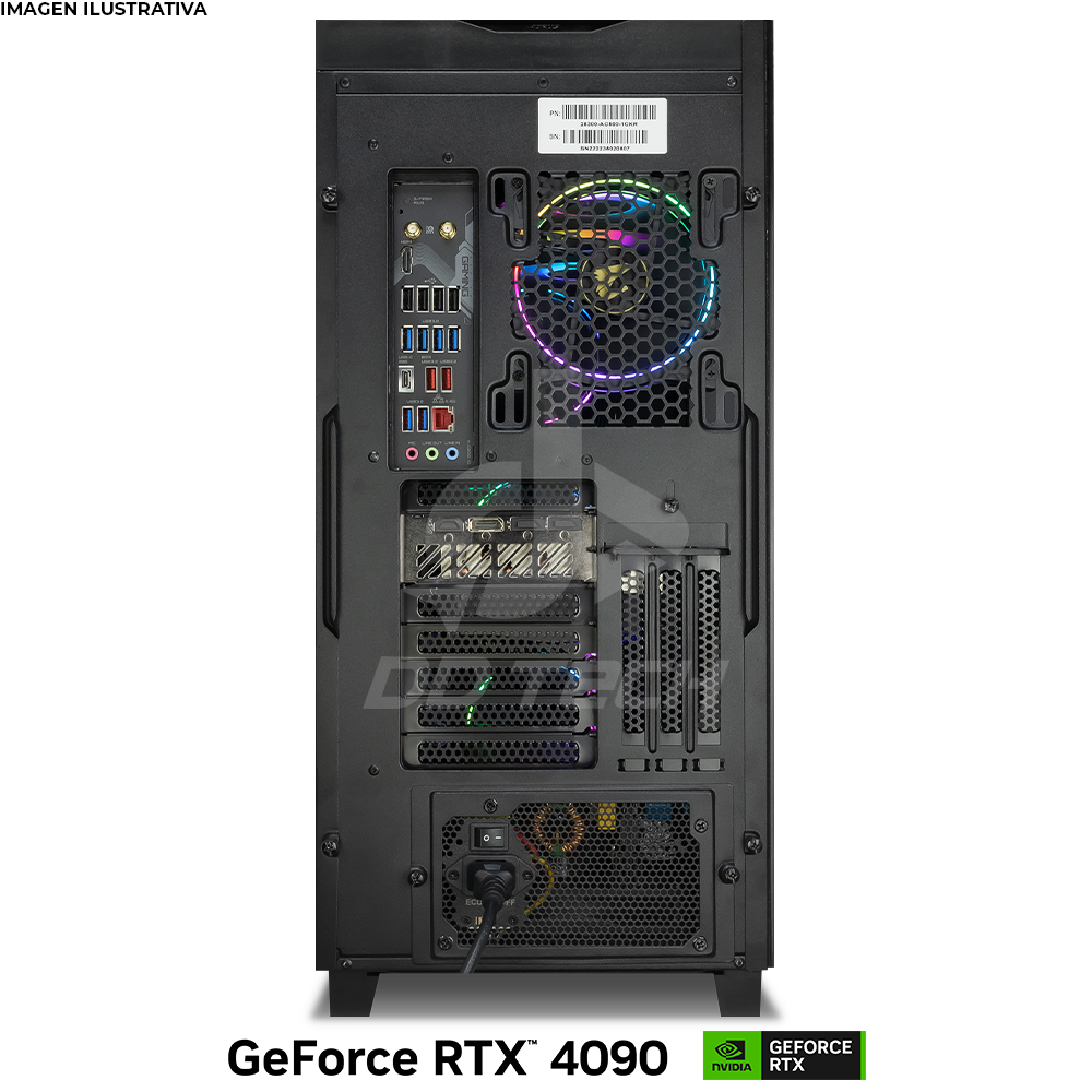 Computadora PRIDE GAMING AORUS PC FENRIR / NVIDIA® GeForce RTX™ 4090 / AMD  Ryzen 9 7950X3D / 64GB DDR5 RAM / 2TB SSD M.2 NVMe / 2TB HDD / ENF. LIQ.  360MM / 1300W 80+ GOLD / INCLUYE WIFI